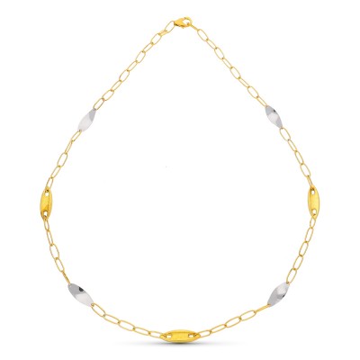 18K GARGANTILLA ORO BICOLOR...