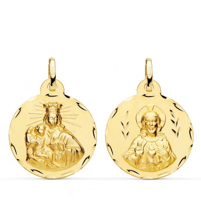 18K ESCAPULARIO CORAZON DE...