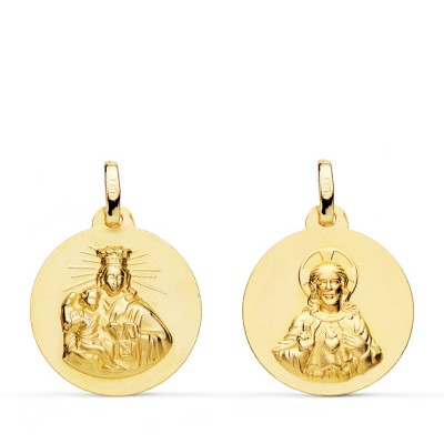 18K ESCAPULARIO VIRGEN DEL...