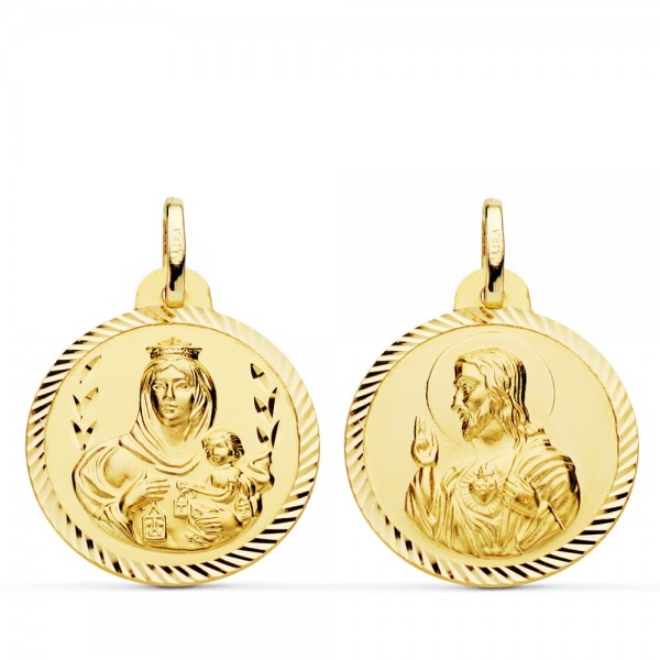 18K ESCAPULARIO HELICE VIRGEN DEL...