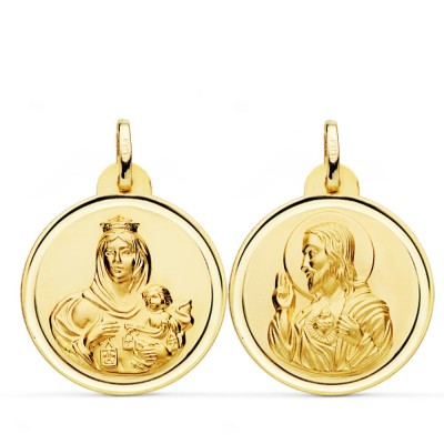 18K ESCAPULARIO BISEL...