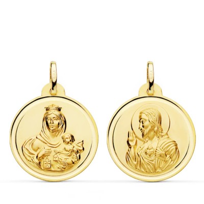 18K ESCAPULARIO BISEL...