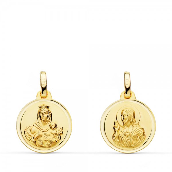 18K ESCAPULARIO BISEL VIRGEN DEL...