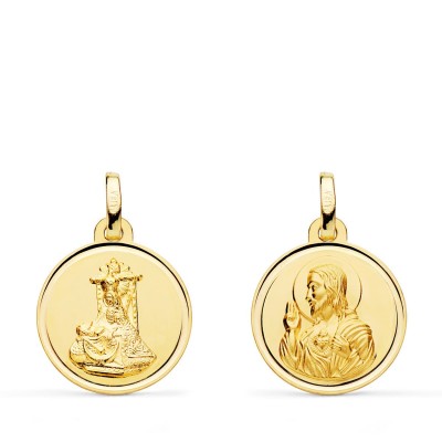 18K MEDALLA ESCAPULARIO...