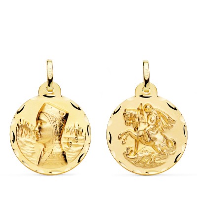 18K ESCAPULARIO VIRGEN...