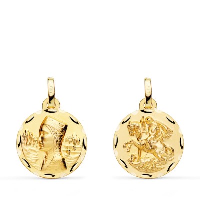 18K ESCAPULARIO VIRGEN...