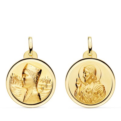 18K ESCAPULARIO VIRGEN...