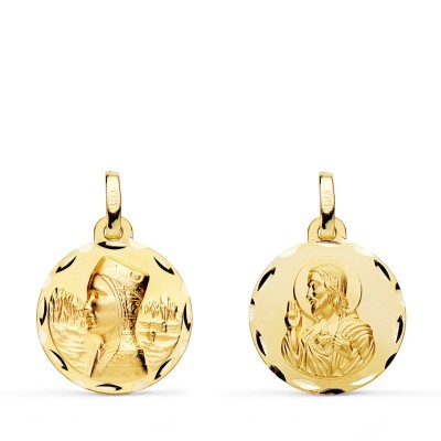 18K ESCAPULARIO VIRGEN...