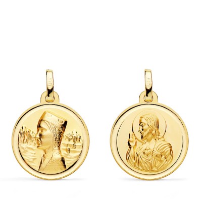 18K ESCAPULARIO VIRGEN...