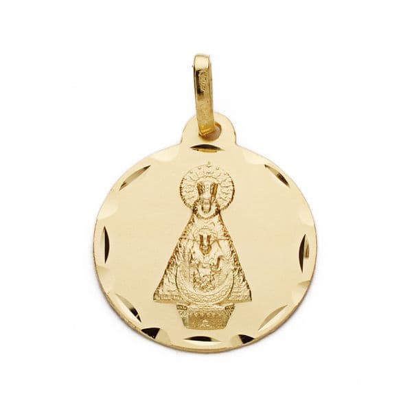 18K MEDALLA VIRGEN DE TISCAR 18 MM