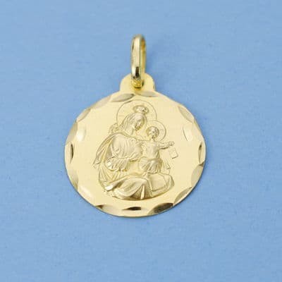 18K MEDALLA VIRGEN DEL...