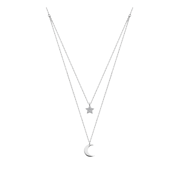 COLLAR ESTRELLA TRENDY PLATA, MUJER -...