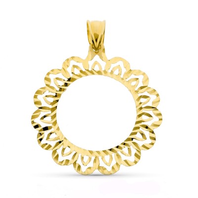 18K CERCO DE MONEDA 18 MM...