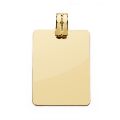 18K CHAPA LISA 28X20 MM