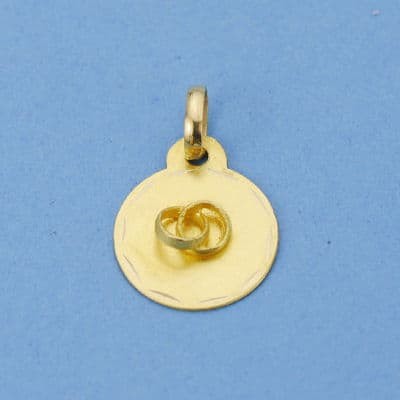 18K CHAPA DISCO ALIANZAS 13 MM