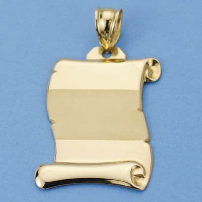 18K CHAPA PERGAMINO BANDA...