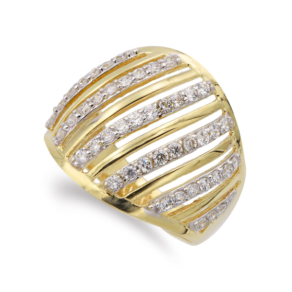 18K SORTIJA ORO BICOLOR ANCHA CON...