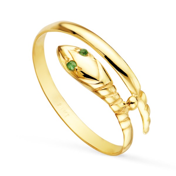 18K SORTIJA ORO AMARILLO SERPIENTE 1...