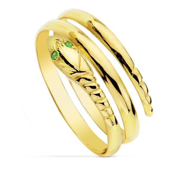 18K SORTIJA ORO AMARILLO SERPIENTE 2...