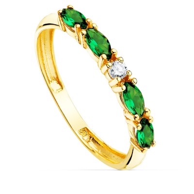 18K SORTIJA ORO AMARILLO 4...