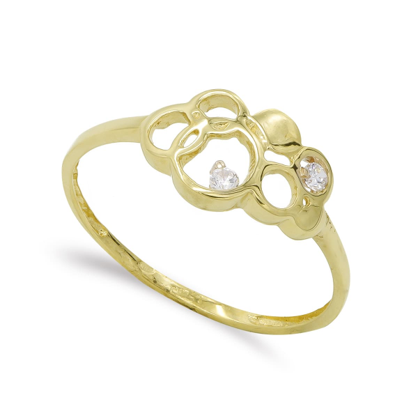 18K SORTIJA ORO AMARILLO CIRCONITAS...