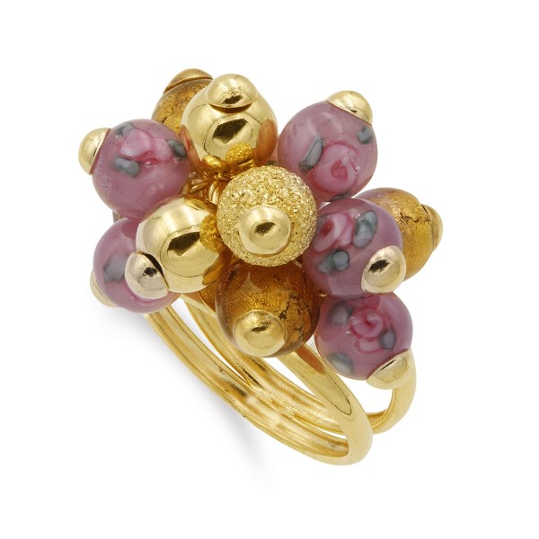 18K SORTIJA ORO AMARILLO DOBLE CON...