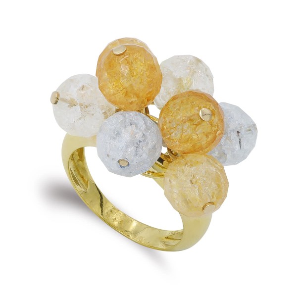 18K SORTIJA ORO AMARILLO PIEDRAS DE...