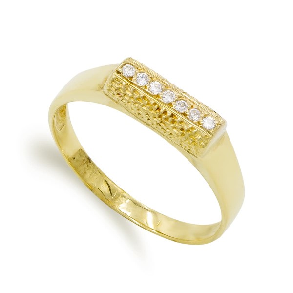 18K SORTIJA ORO AMARILLO CIRCONITAS