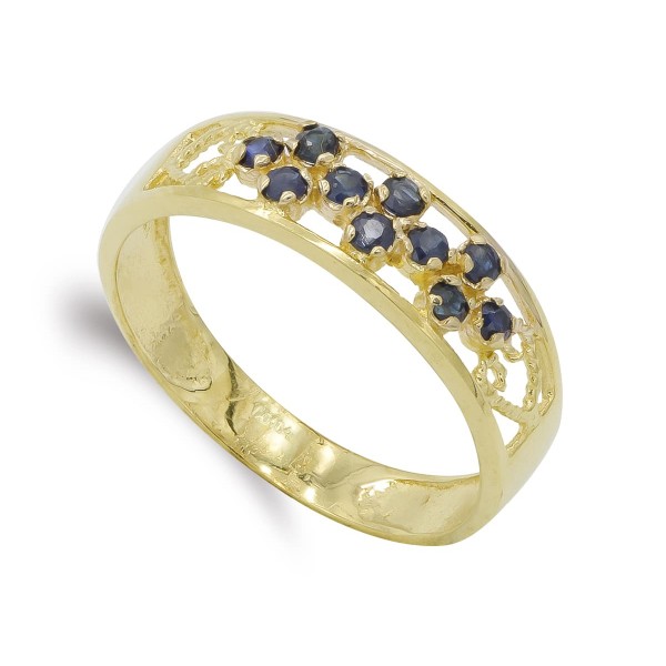 18K SORTIJA ORO AMARILLO CALADA CON...