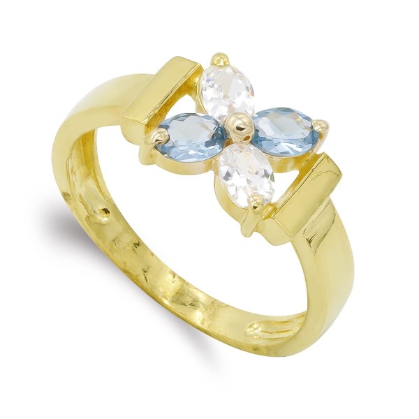 18K SORTIJA ORO AMARILLO FLOR...