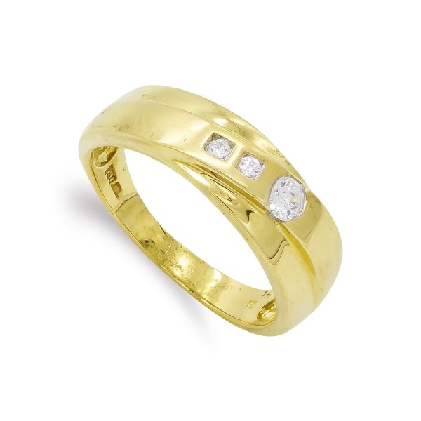 18K SORTIJA ORO AMARILLO MACIZO CON...