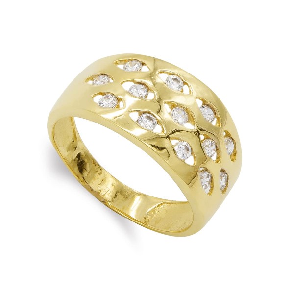 18K SORTIJA ORO AMARILLO MACIZA CON...