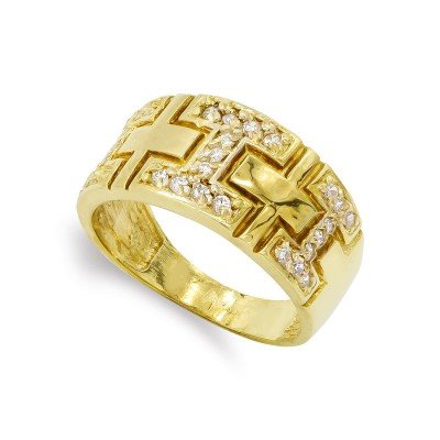 18K SORTIJA ORO AMARILLO Y...