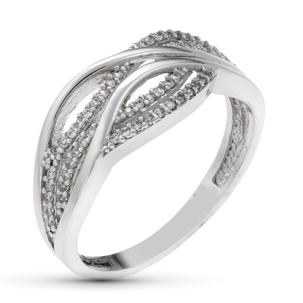 18K SORTIJA ORO BLANCO CIRCONITAS