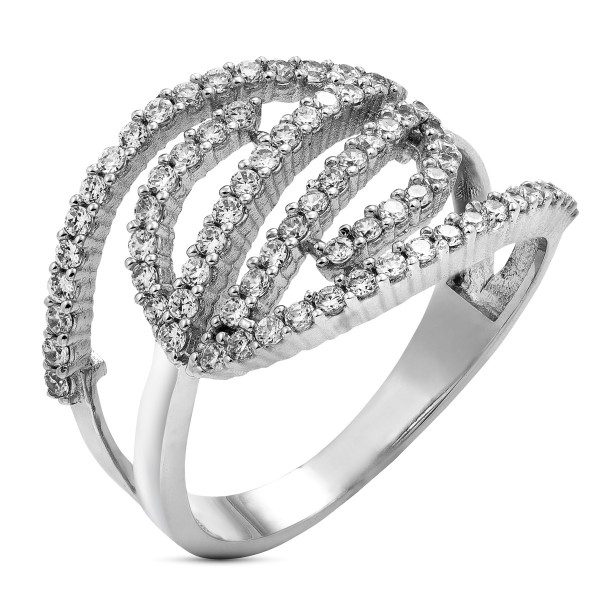 18K SORTIJA ORO BLANCO CIRCONITAS