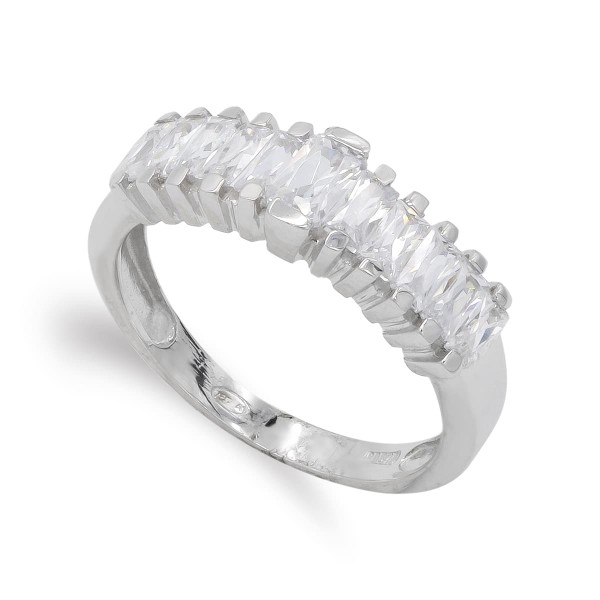 18K SORTIJA ORO BLANCO BARRAS EN...