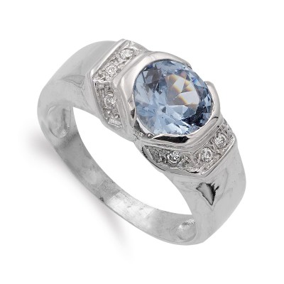 18K SORTIJA ORO BLANCO...