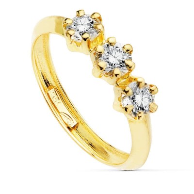 18K SORTIJA ORO AMARILLO...