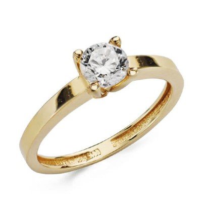 18K SOLITARIO ORO AMARILLO...