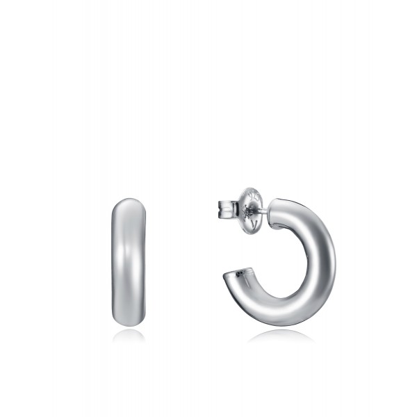 Pendientes TREND tipo aro de Plata de...