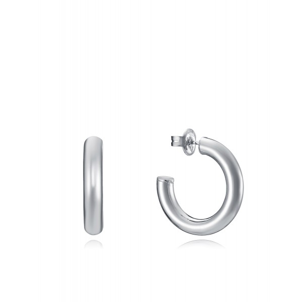 Pendientes TREND tipo aro de Plata de...