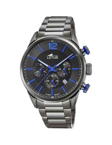 RELOJ CHRONO HOMBRE CORREA DE ACERO -...