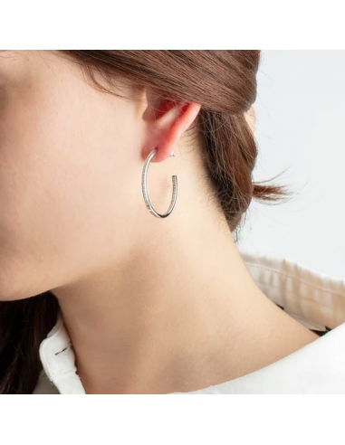 PENDIENTES AROS  PLATA, MUJER - LOTUS...