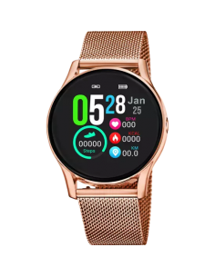 Reloj Lotus smartwatch correa malla milanesa color oro rosa 50042/1
