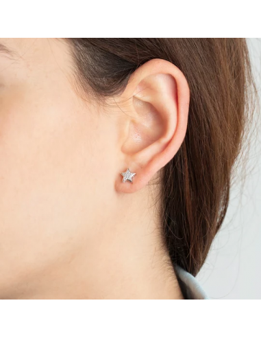 PENDIENTES ESTRELLA PLATA, MUJER -...