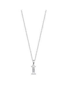 COLLAR LETRA I LOTUS SILVER...