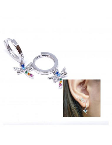 PENDIENTE LIBÉLULA MULTICOLOR - THAIBA