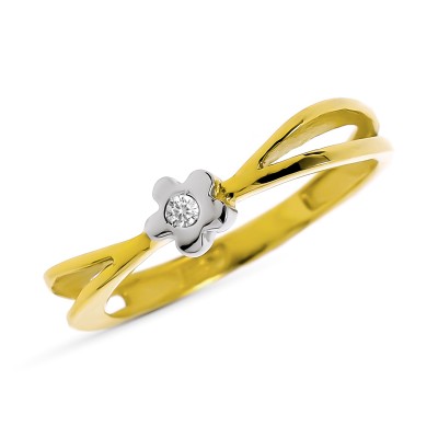 18K SORTIJA ORO BICOLOR CON...