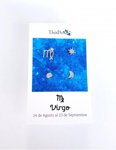 PACK DE PENDIENTES CONSTELACION VIRGO