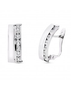 9K PENDIENTES ORO BLANCO...